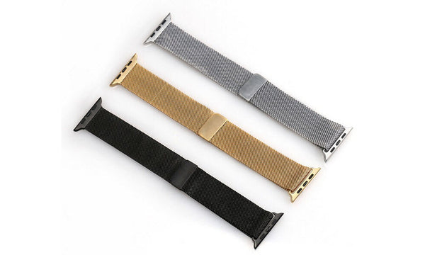 Black Magnetic Milanese Apple Watch Band