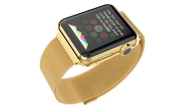 Gold Magnetic Milanese Apple Watch Band