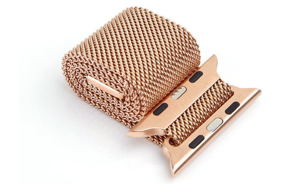 Rose Gold Crystal Apple Watch Band and or Cz Filigree Bezel 