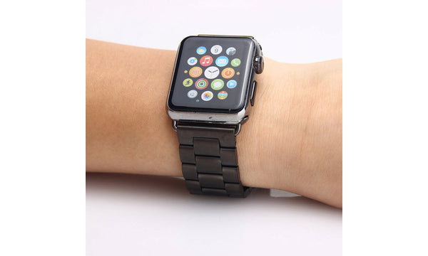 Space Grey Stainless Steel Apple Watch Band