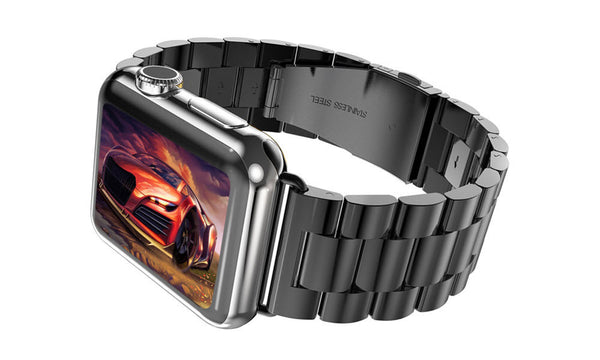 Space Grey Stainless Steel Apple Watch Band
